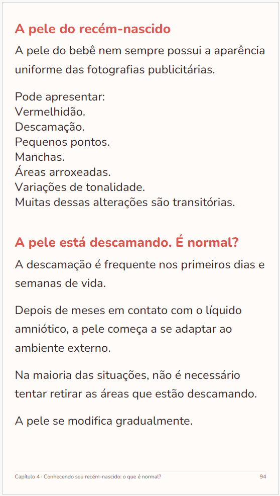 Página interna 1 do eBook Mamãe Confiante